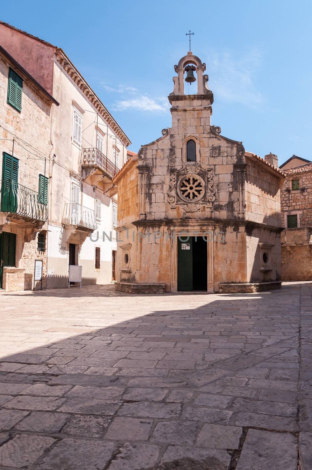 street in the small old town in Croatia by mkos83