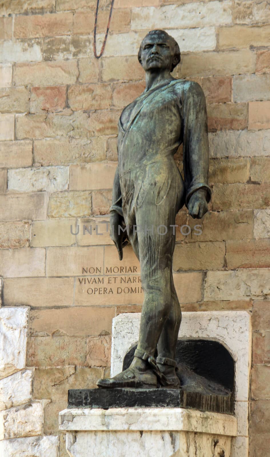 Statue of Philibert Berthelier (1909) at Bel-Air place, Geneva, Switzerland