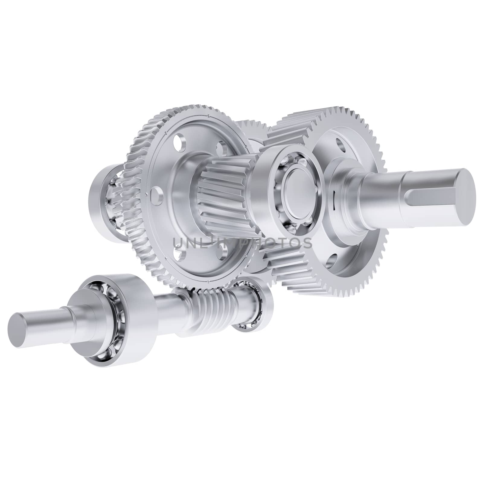 Metal shafts, gears and bearings by cherezoff