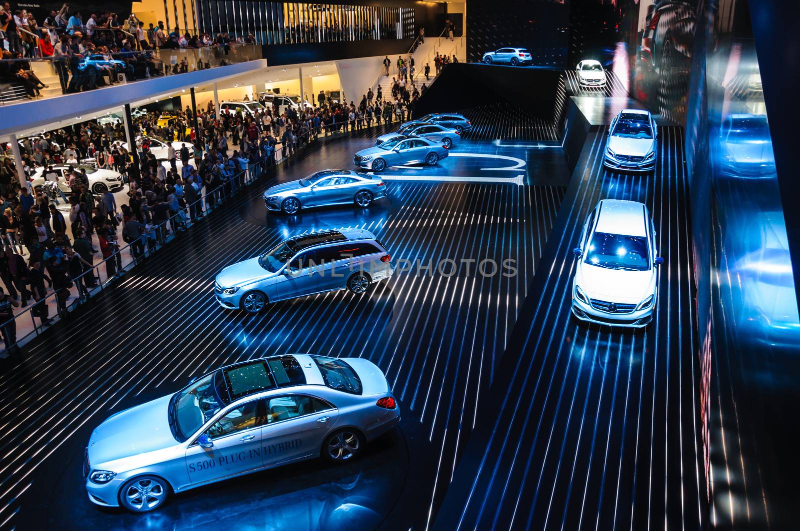 FRANKFURT - SEPT 21: MERECEDES-BENZ presented as world premiere at the 65th IAA (Internationale Automobil Ausstellung) on September 21, 2013 in Frankfurt, Germany