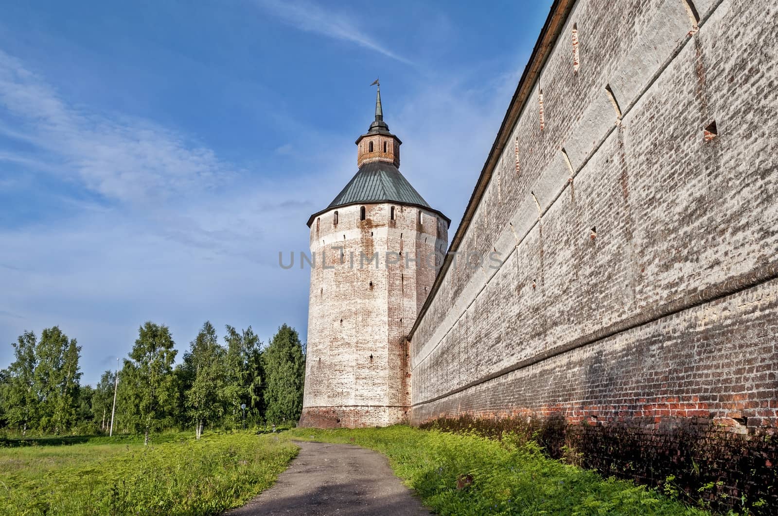 Ferapontov tower of Kirillo-Belozersky monastery, Russia by wander