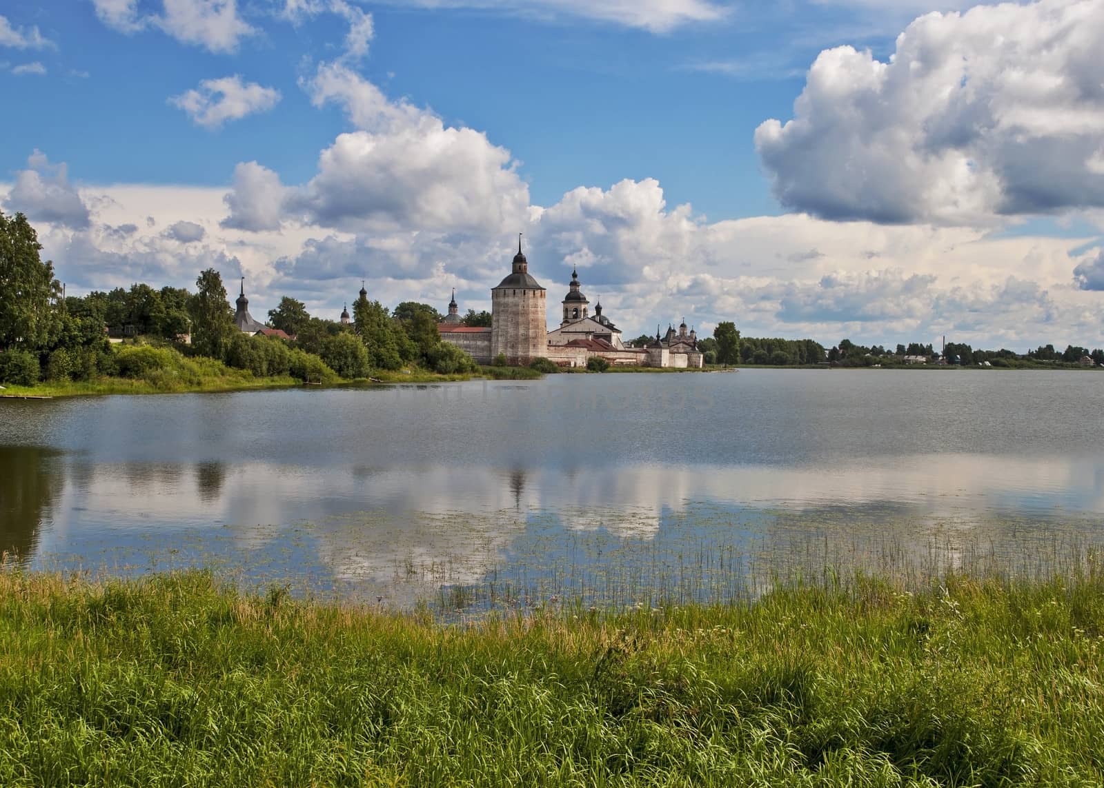 Ancient Kirillo-Belozersky (Cyril-Belozersk) monastery at Siverskoe lake in northern Russia