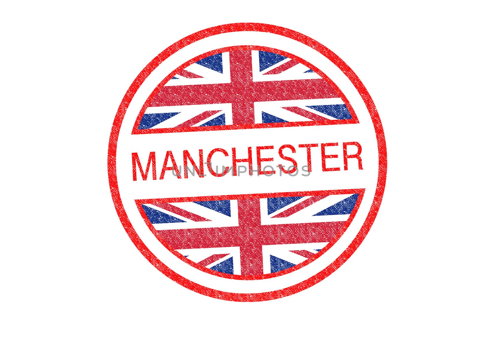 MANCHESTER Rubber Stamp over a white background.