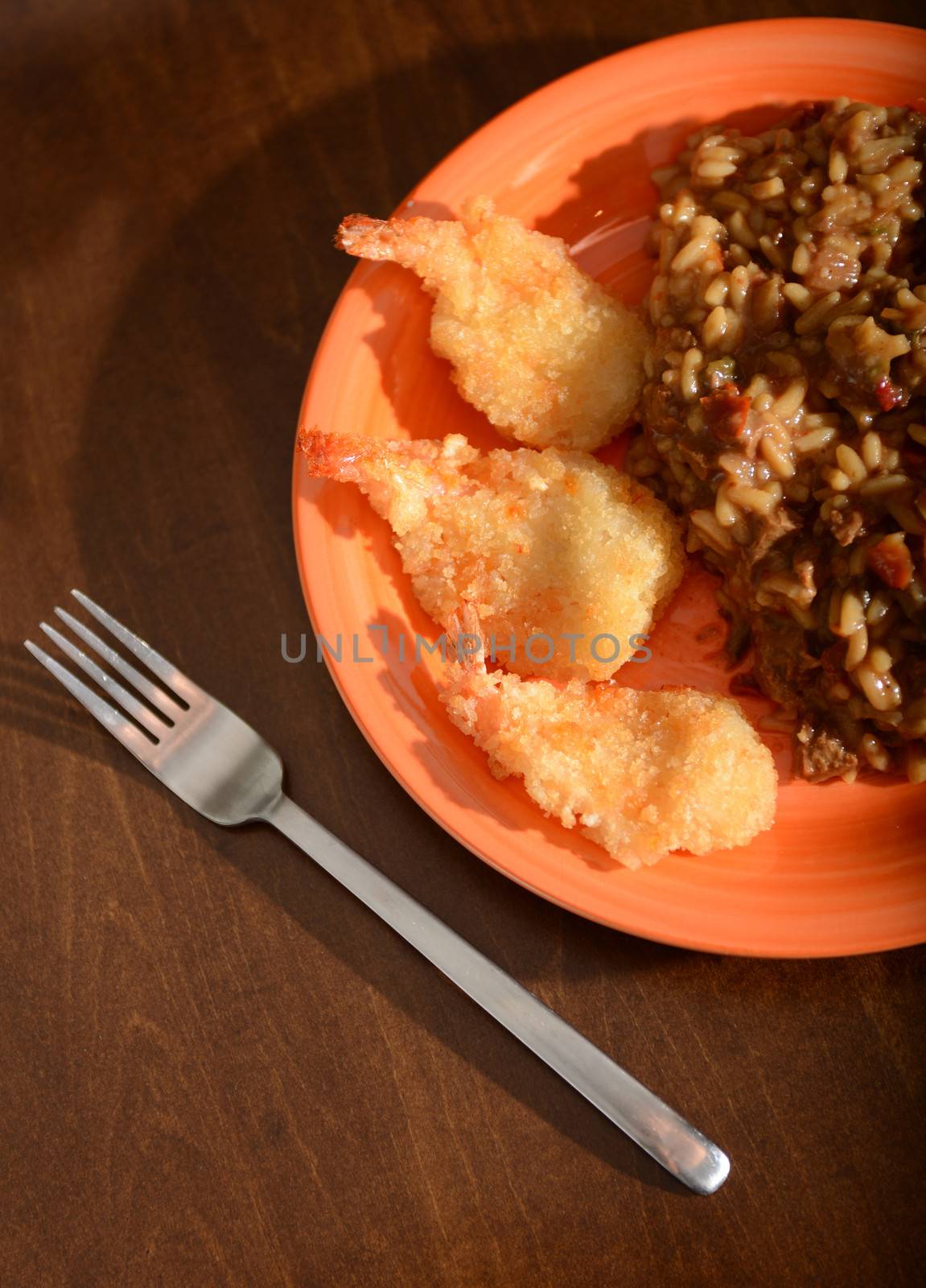 fried shrimp and side dish by ftlaudgirl