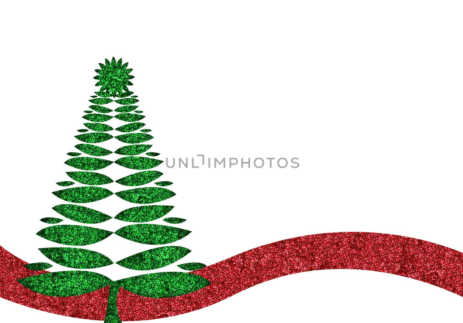 green glitter christmas tree background by ftlaudgirl