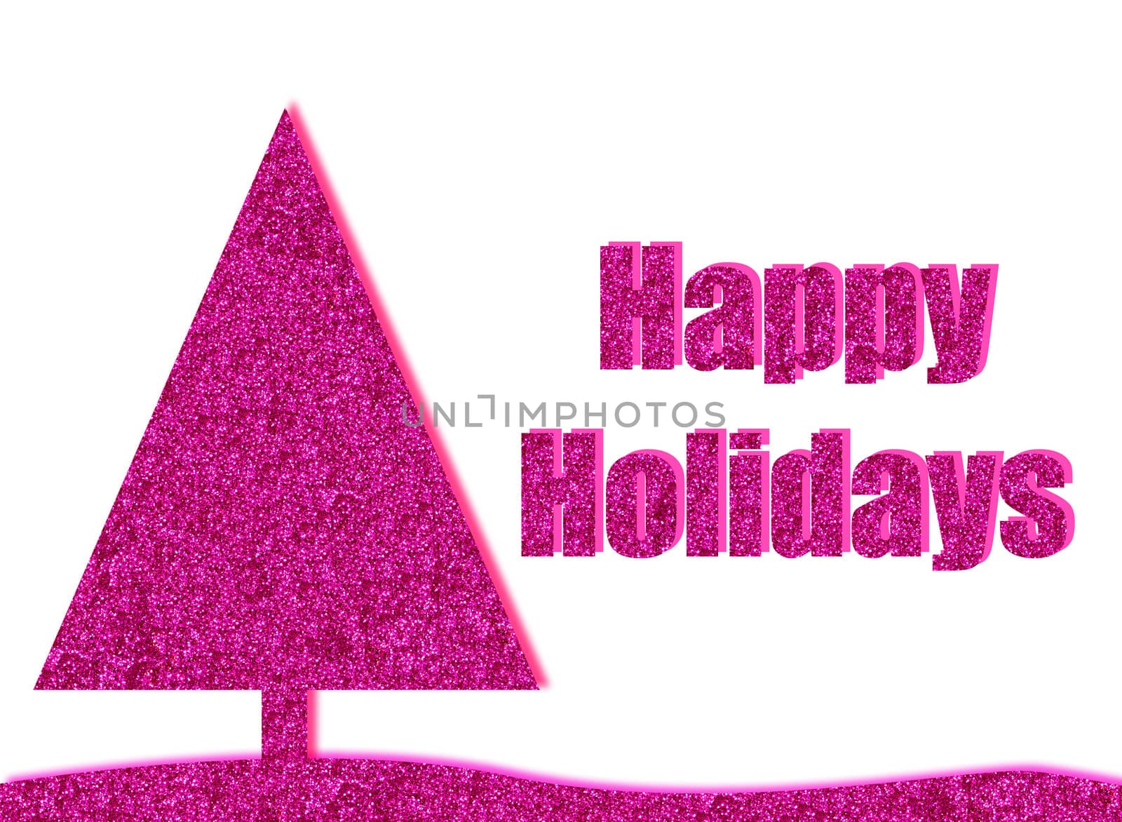 hot pink glitter christmas background by ftlaudgirl