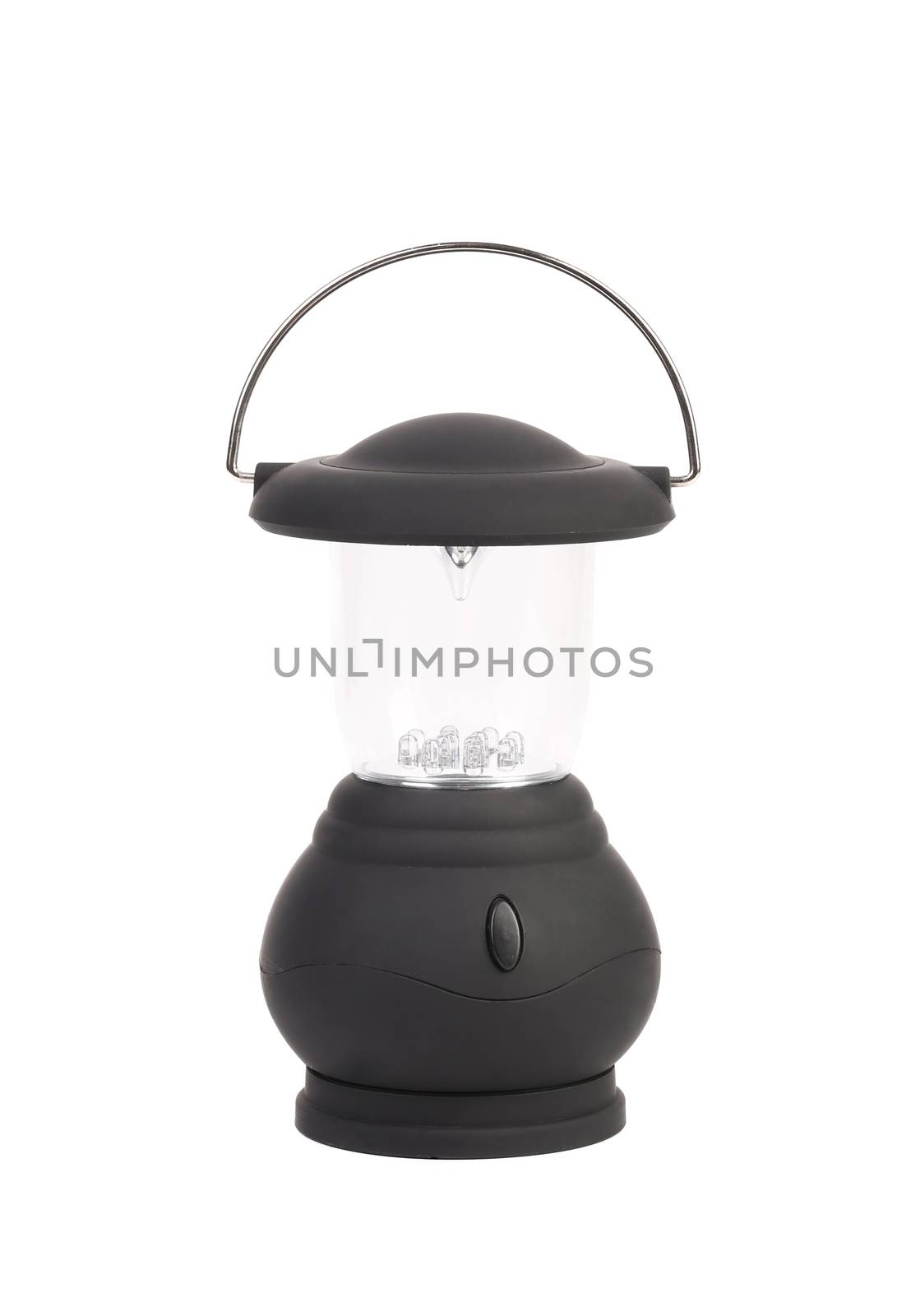 Camping lantern isolated on a white background.