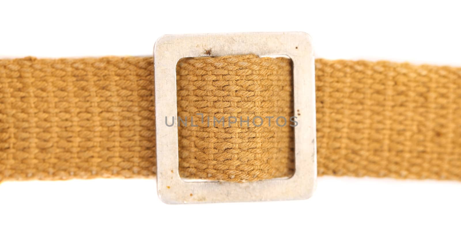 Fabric belt. Isolated on a white background.