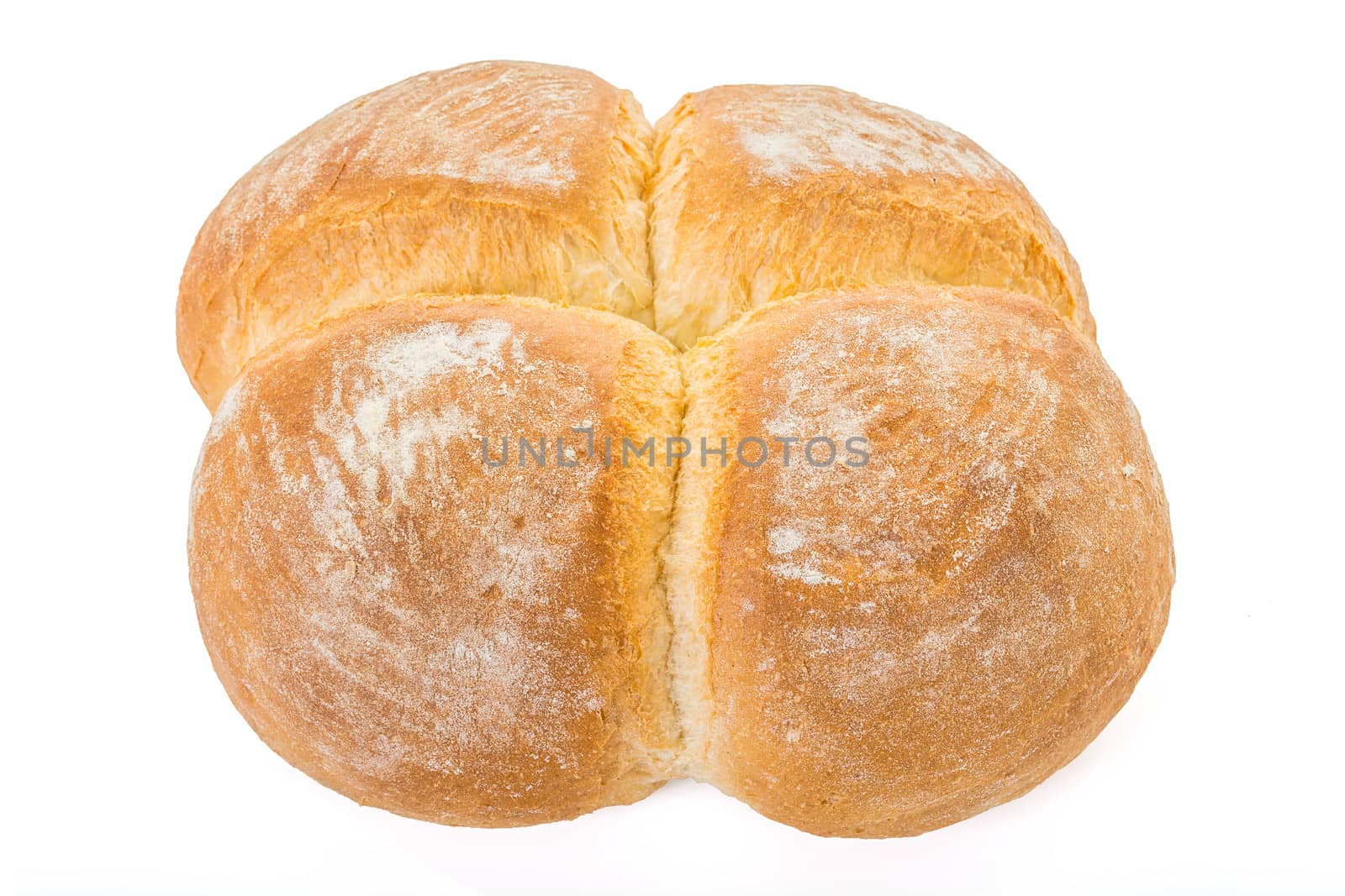 Four Buns Bread Closeup by milinz