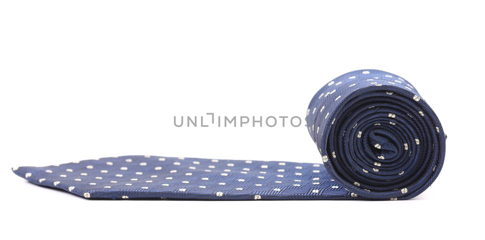 Rolled up polka dot necktie. by indigolotos