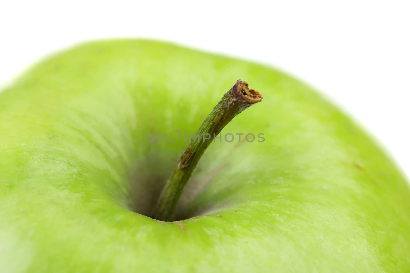 Green apple, isolated on a white background