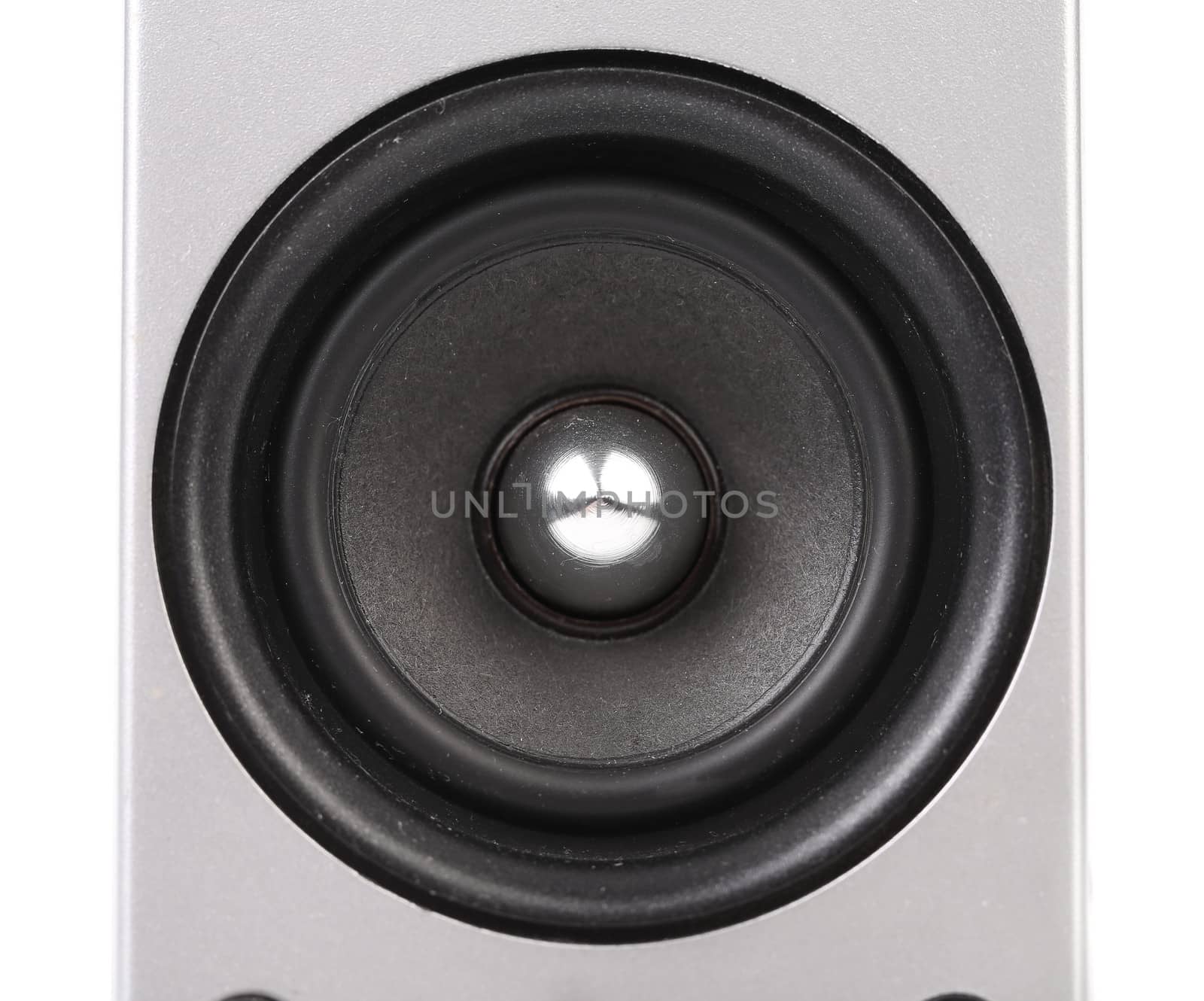 Audio speaker isolated on a white background