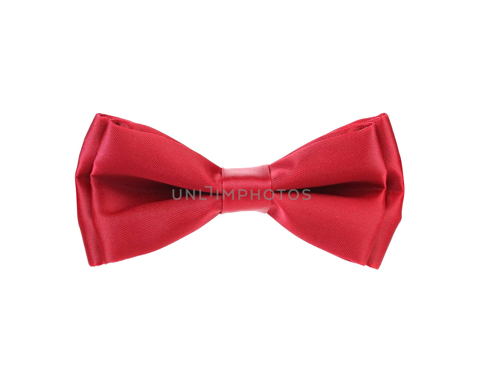 Red bow tie. Isolated on a white background.