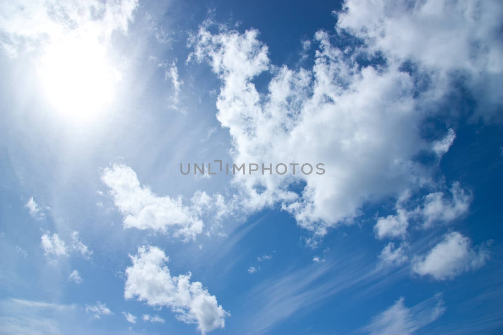 Blue sky white clouds