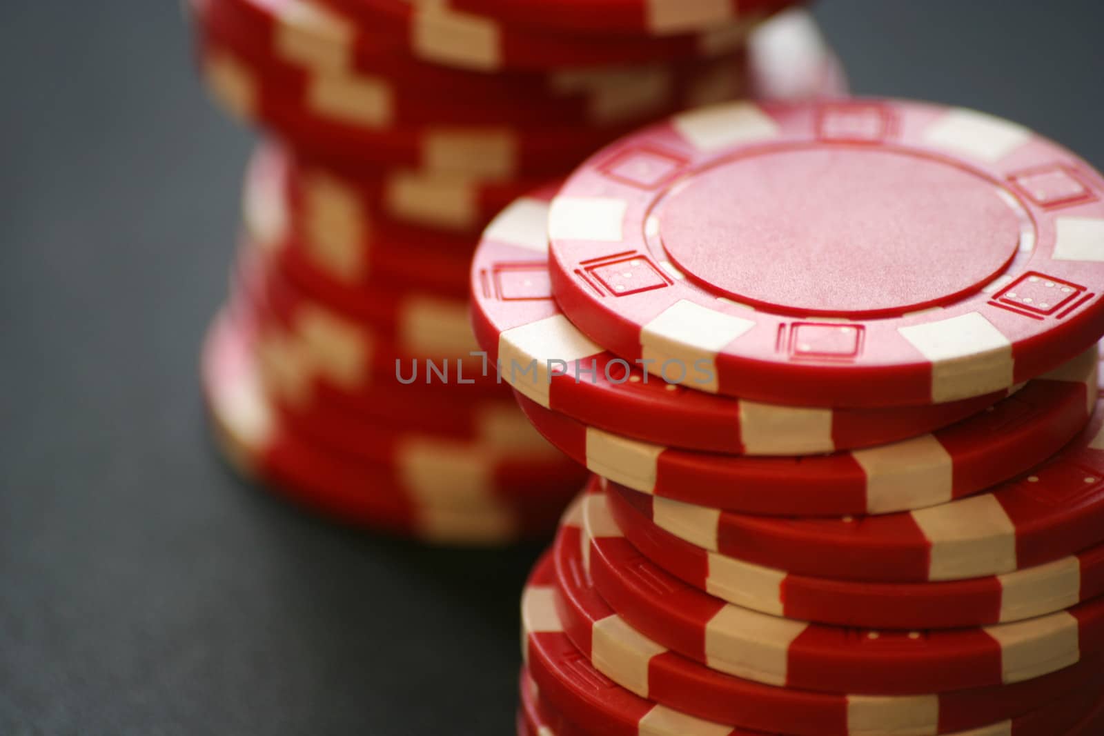Red casino chips by evdayan