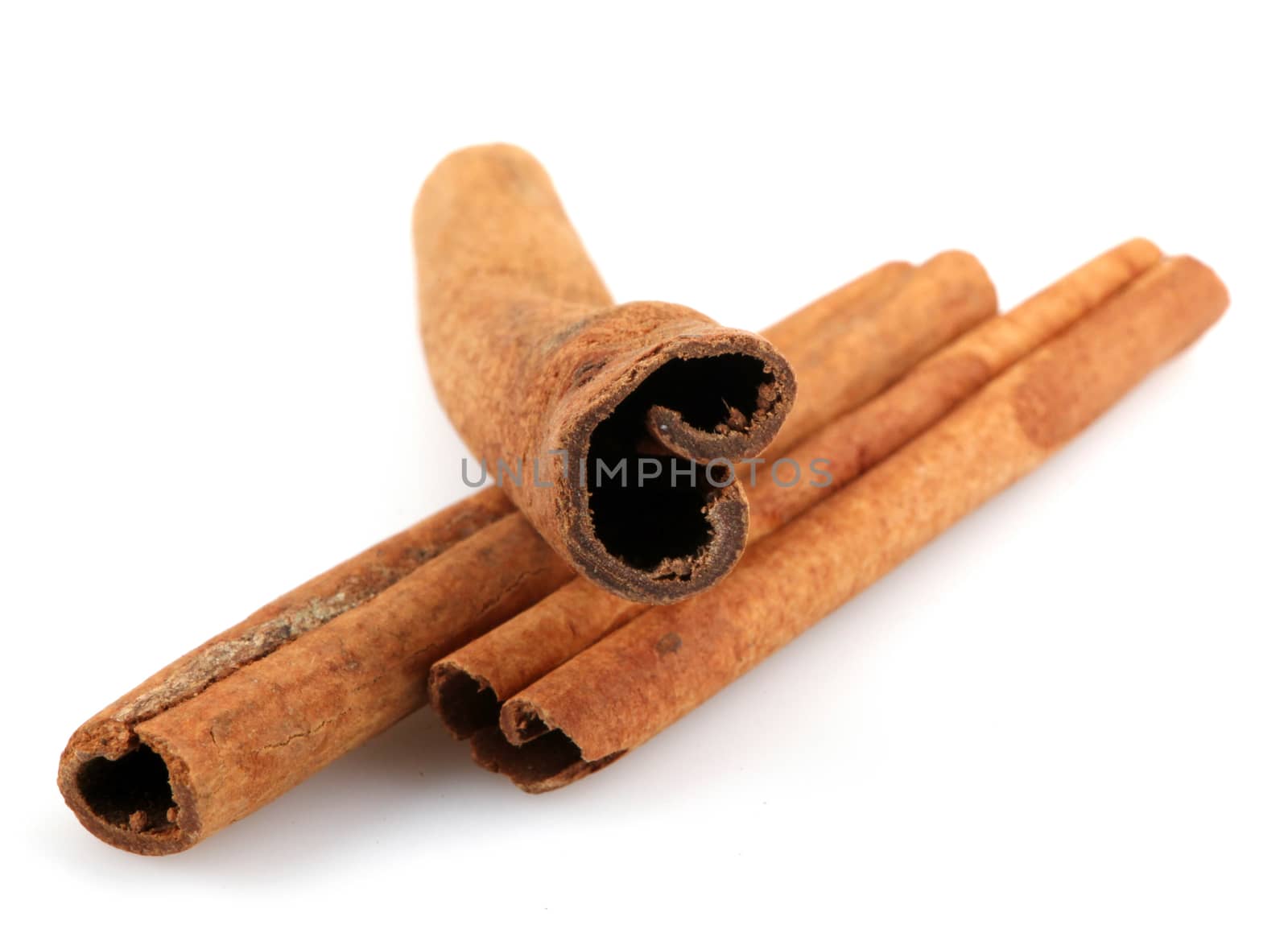 Cinnamon Isolated On White