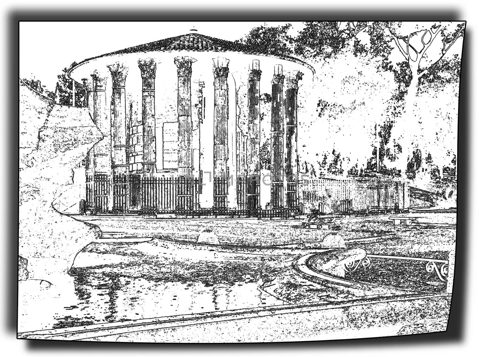 Roma - Temple of Hercules by konradkerker