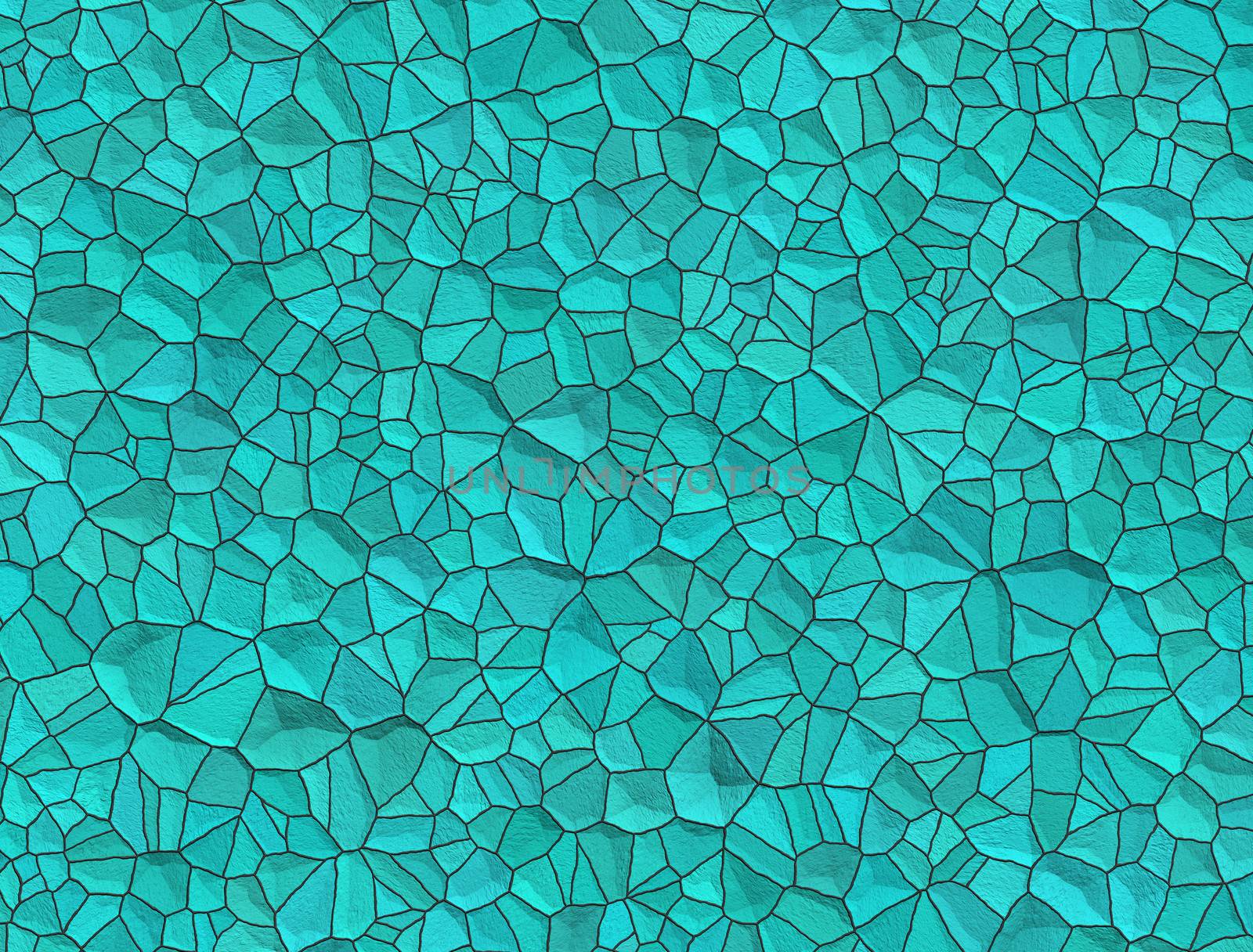 Texture of polished wet turquoise gemstones