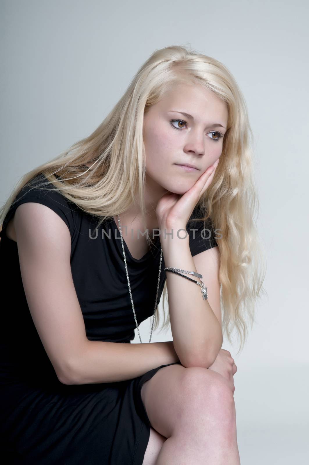 unhappy young woman