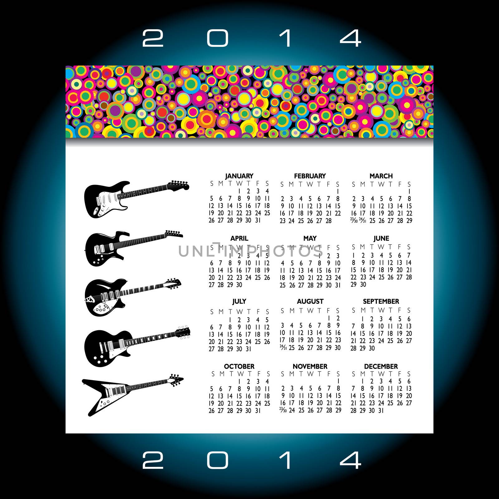 2014 Creative Music Calendar by mike301
