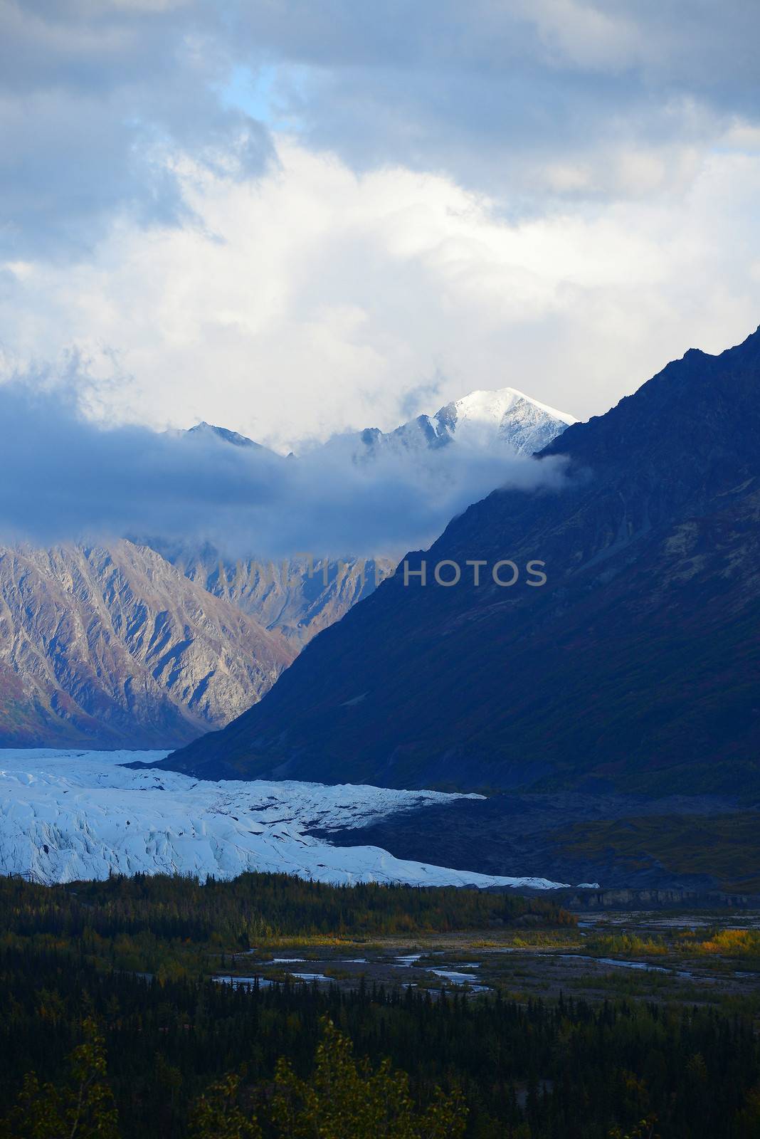 mountain and glacier by porbital