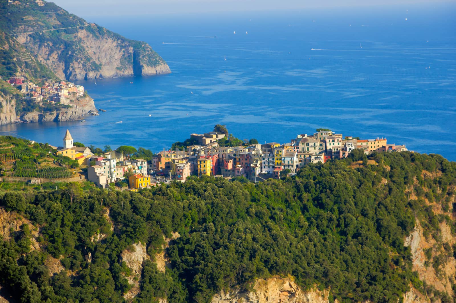 Picture of Corniglia in Cinque Terre from a distance
