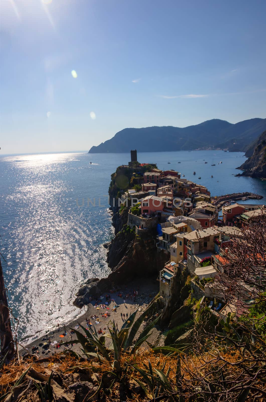 Picture of the famous village Vernazza in Cinque Terre