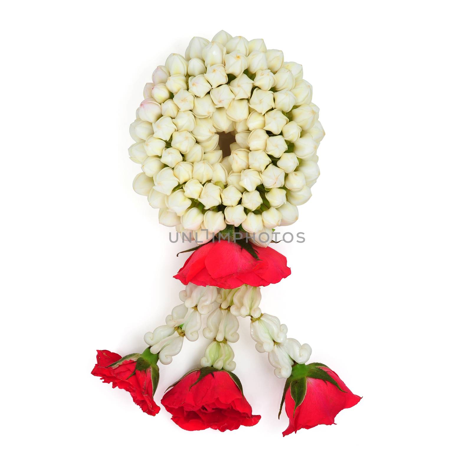 Thailand Garland with Clipping Path