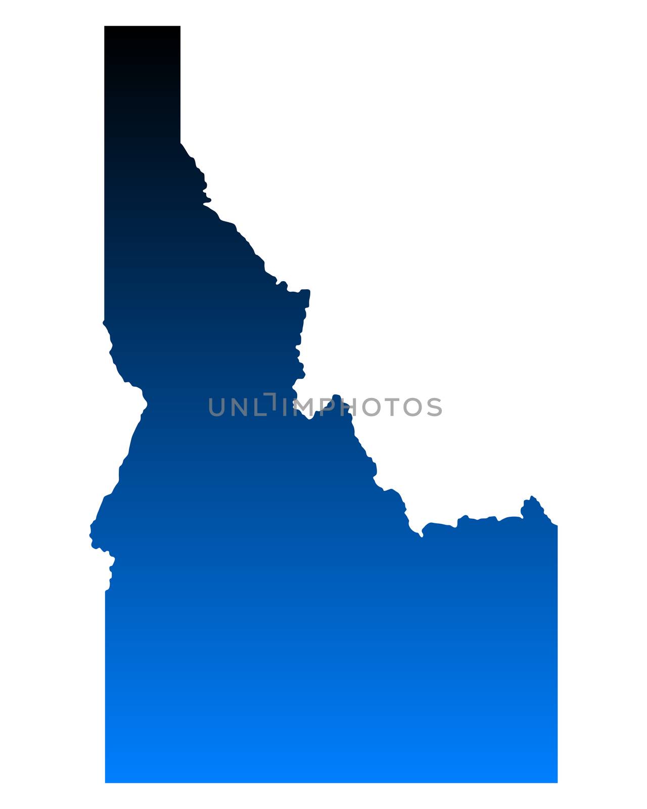 Map of Idaho by rbiedermann