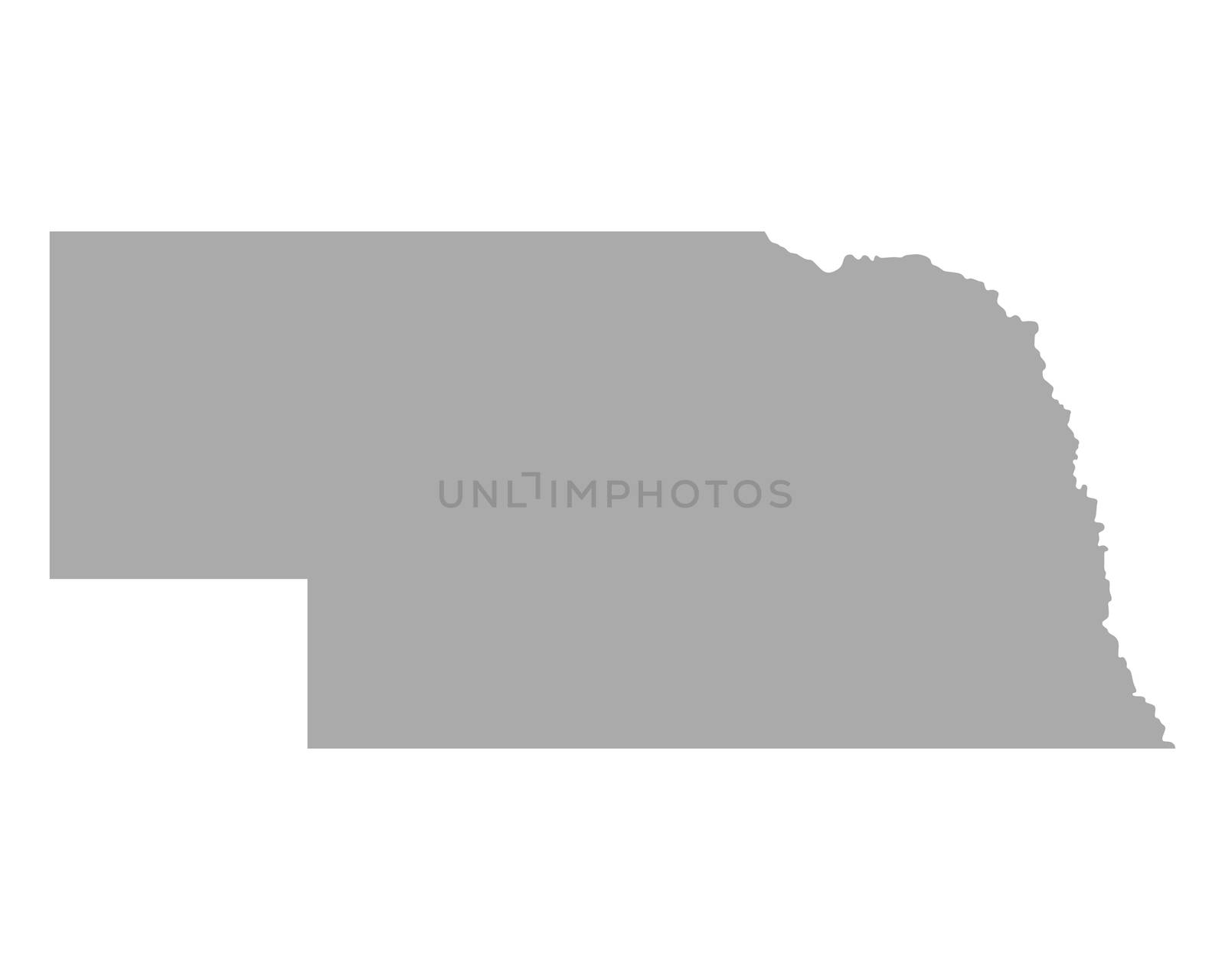 Map of Nebraska by rbiedermann