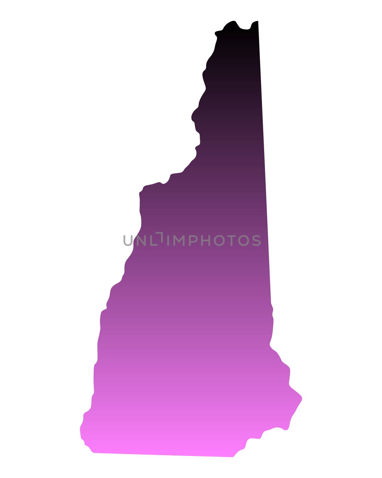 Map of New Hampshire by rbiedermann