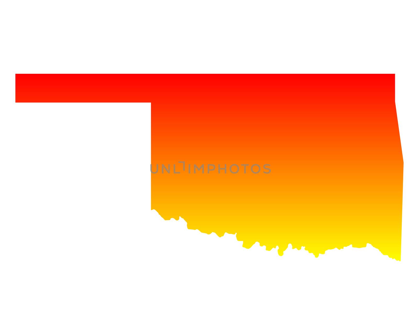 Map of Oklahoma by rbiedermann