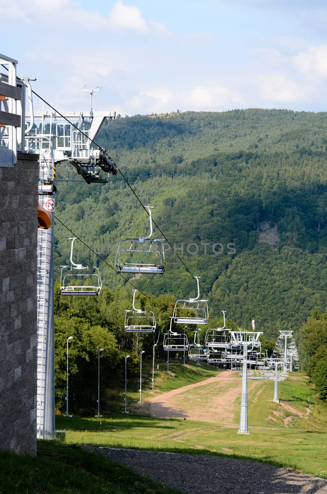 ski resort in the  summer