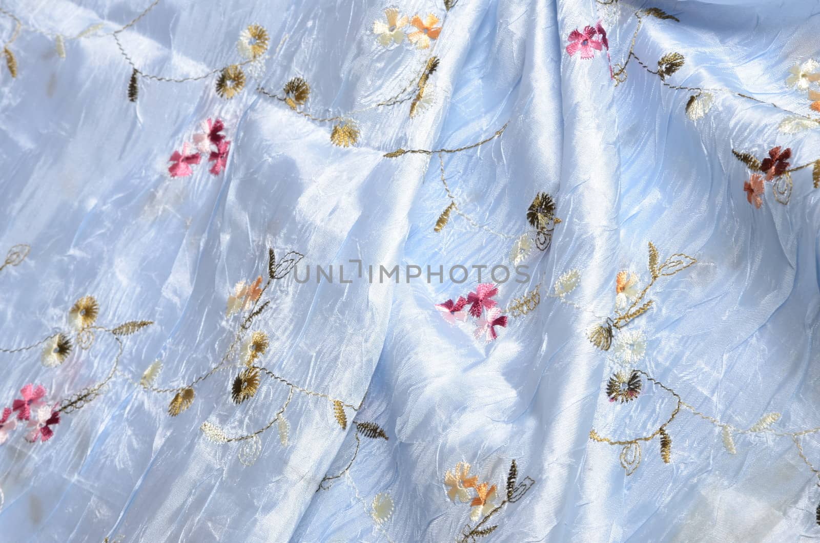 blue silk