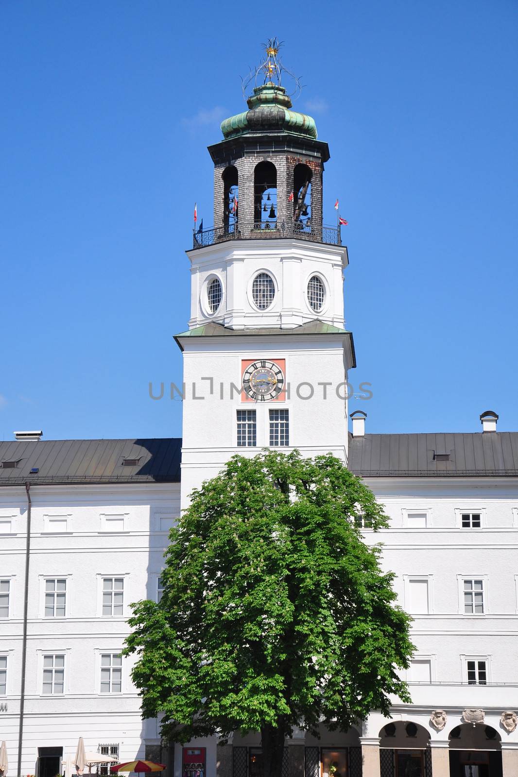 Carillon tower of New Residence in Salzburg by rbiedermann