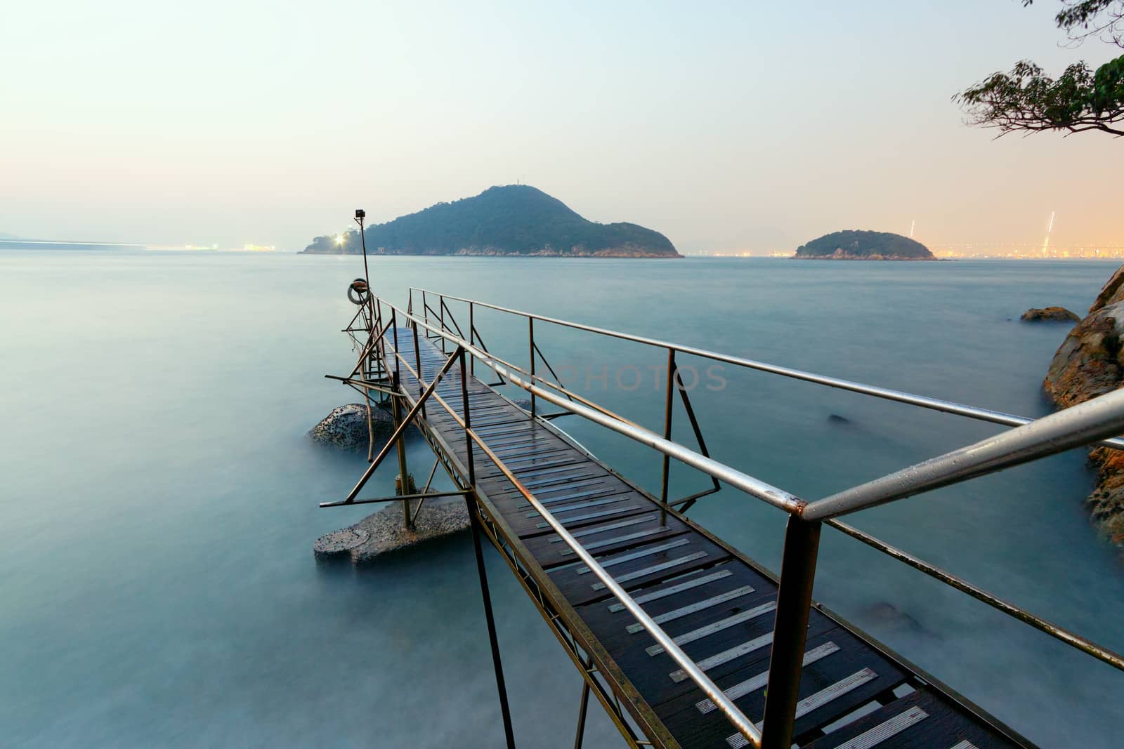 Bathing pavilion , famous place in hongkong