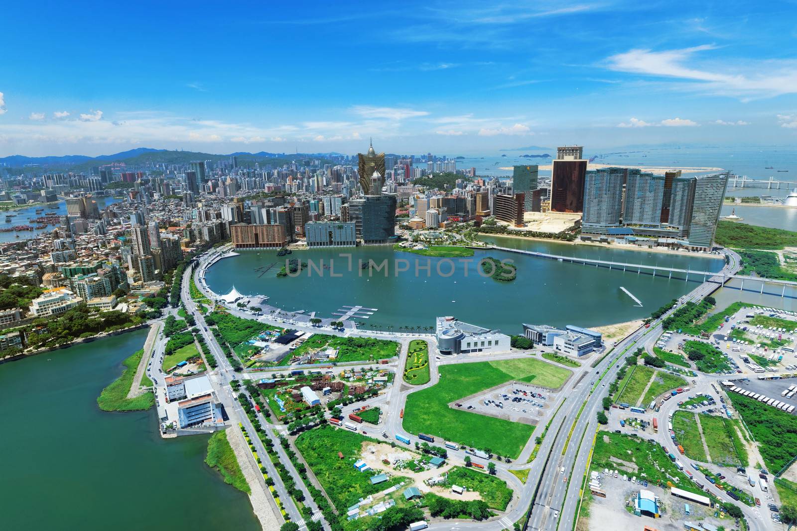 macau downtown city view at day