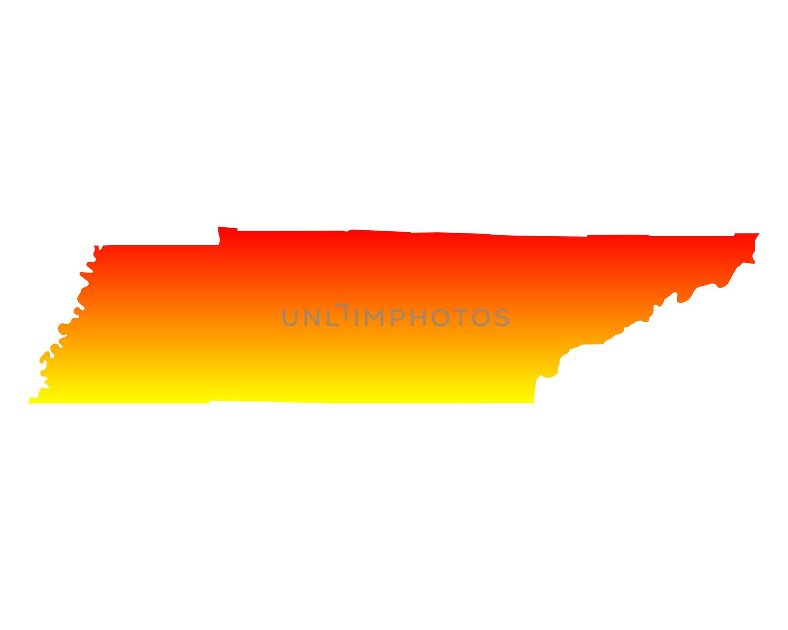 Map of Tennessee by rbiedermann