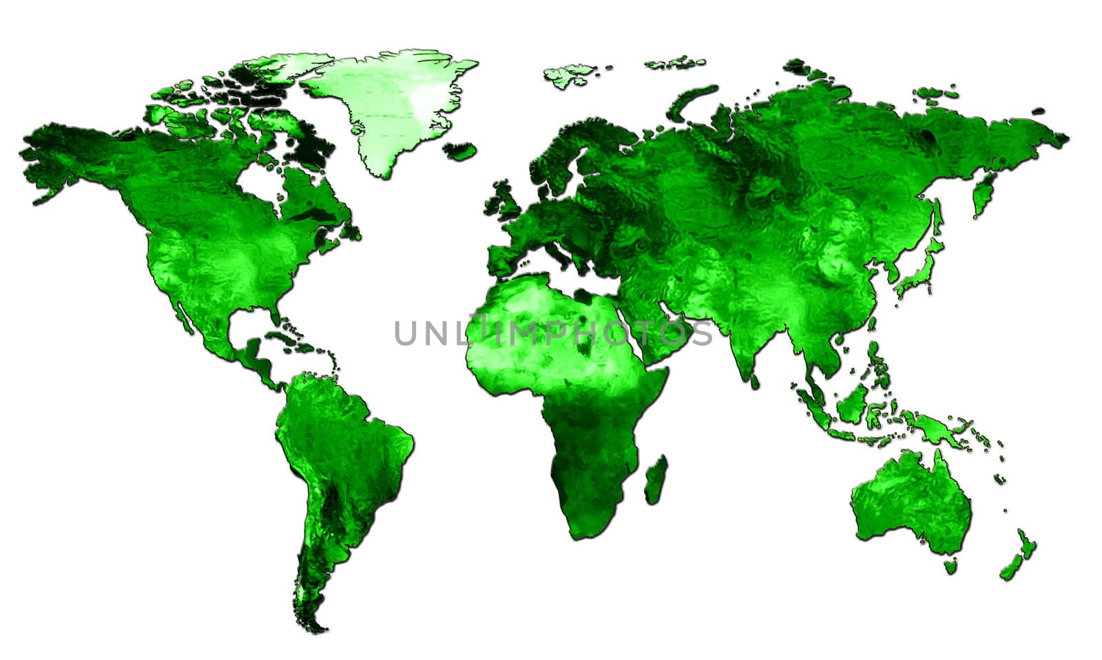 map of all countries for an ecology in the world