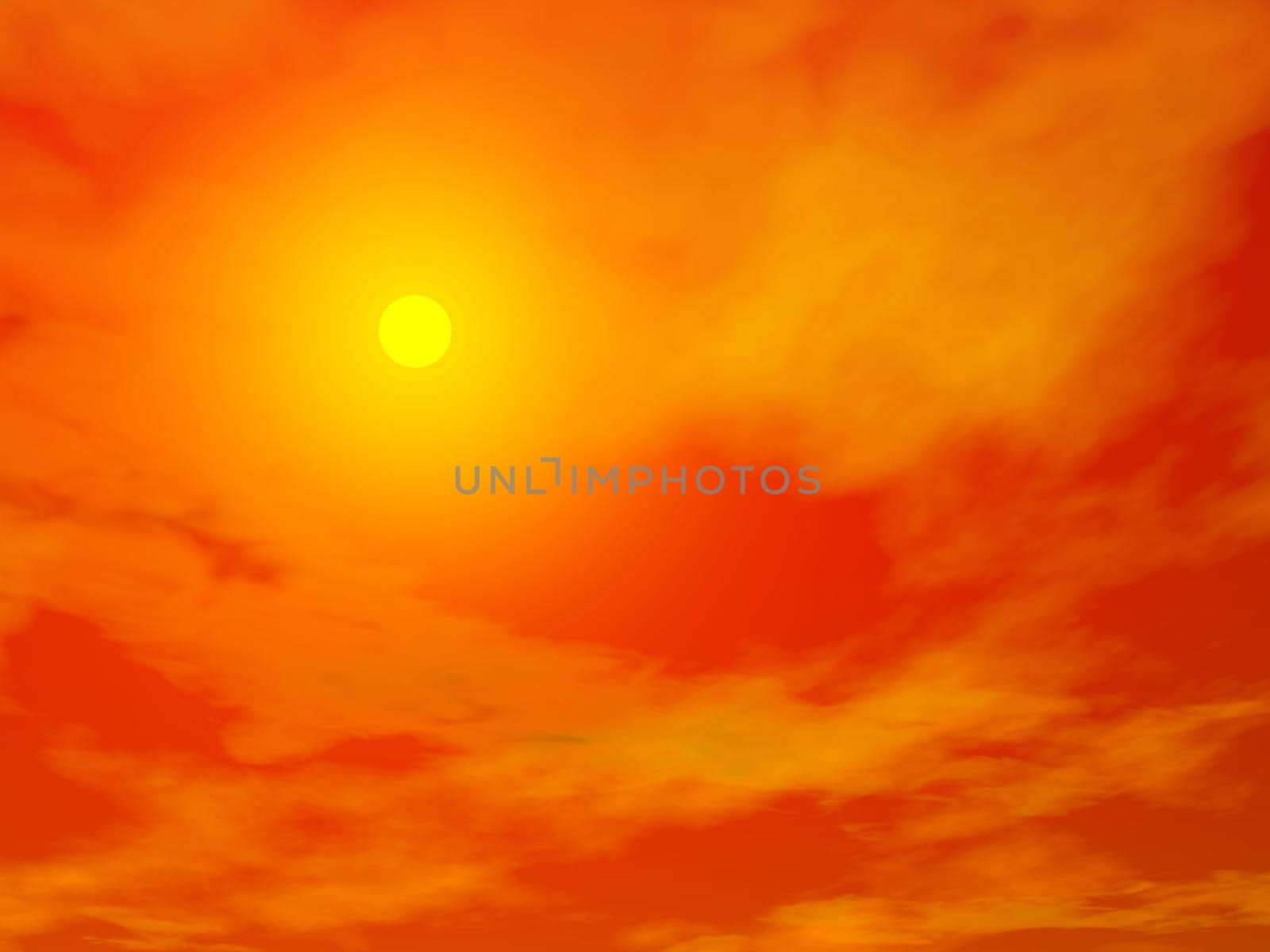 Sunset - 3D render by Elenaphotos21