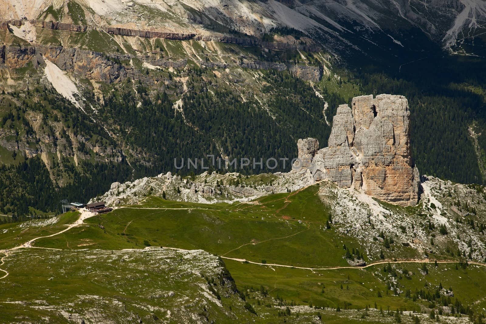 Cinque Torri, rock formation in the Dolomites