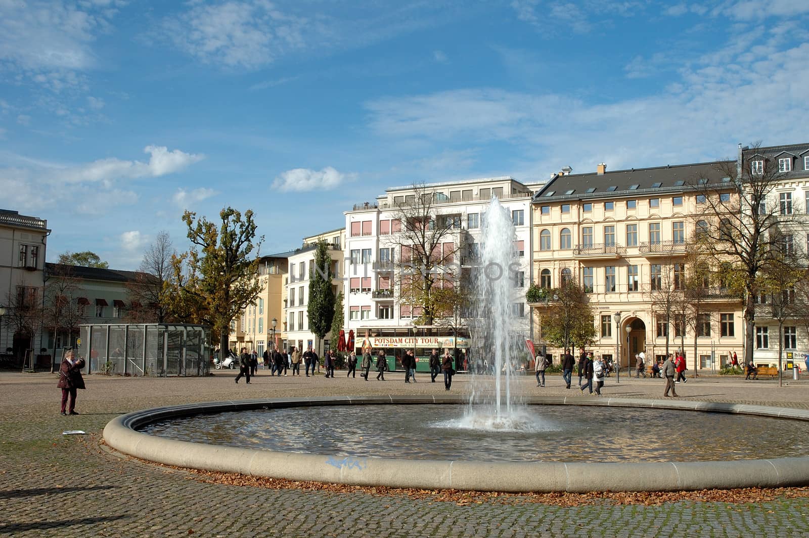 POTSDAM, GERMANY - OCTOBER 19: Luisenplatz (square) in Potsdam 19.10.2013