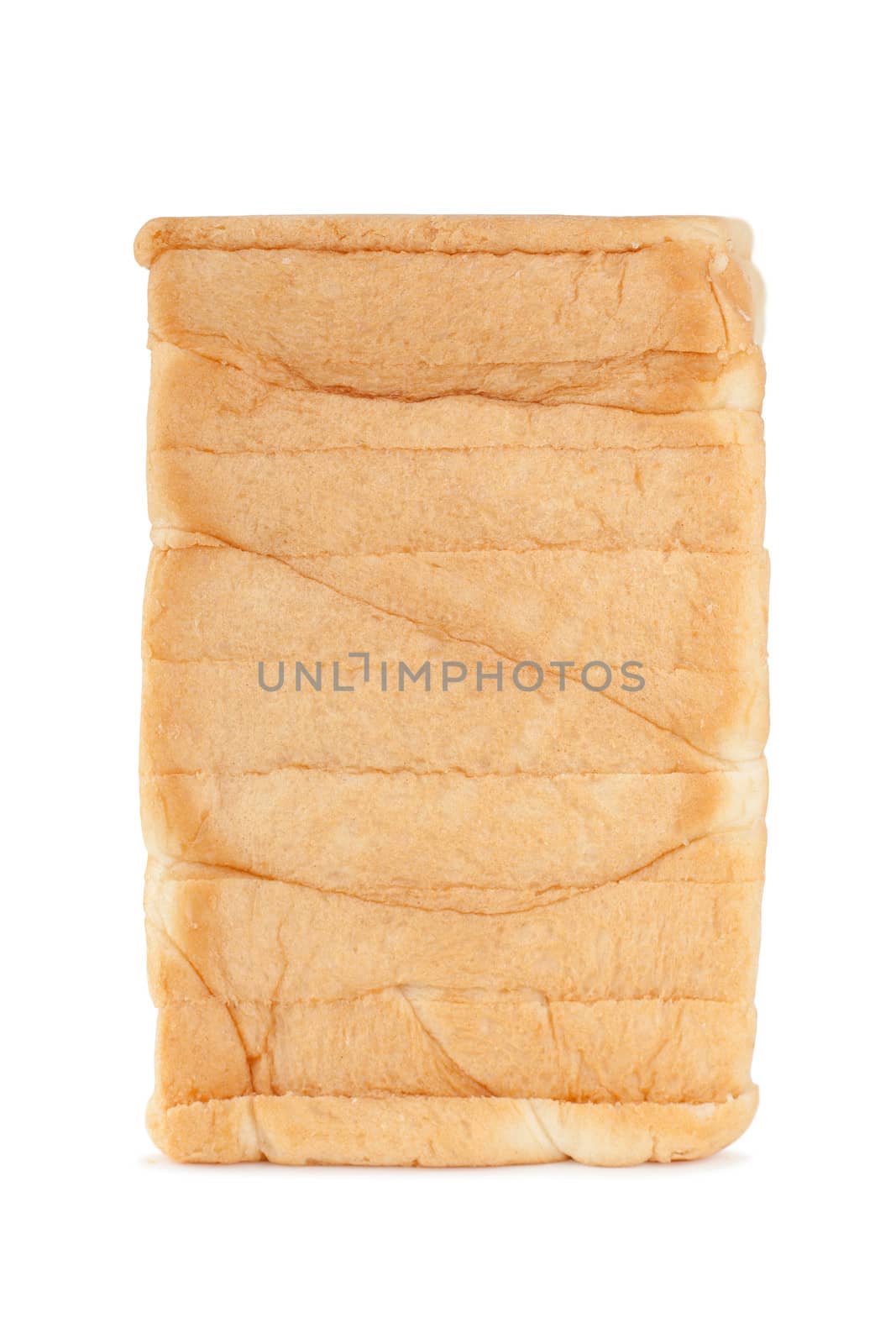 Sliced bread isolated on white background