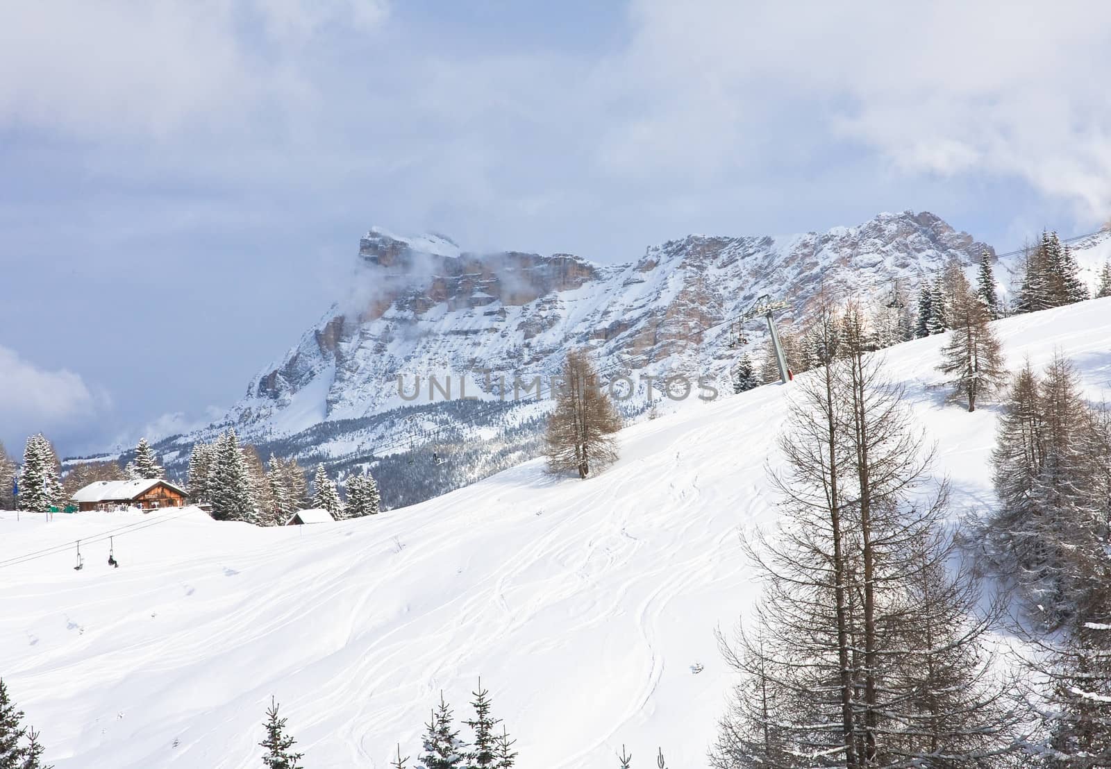 Ski resort of Selva di Val Gardena, Italy by nikolpetr