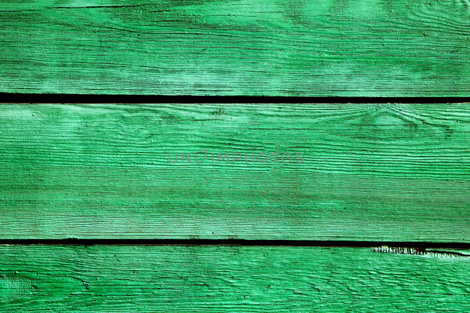 Green Planks background with Weathered Paint