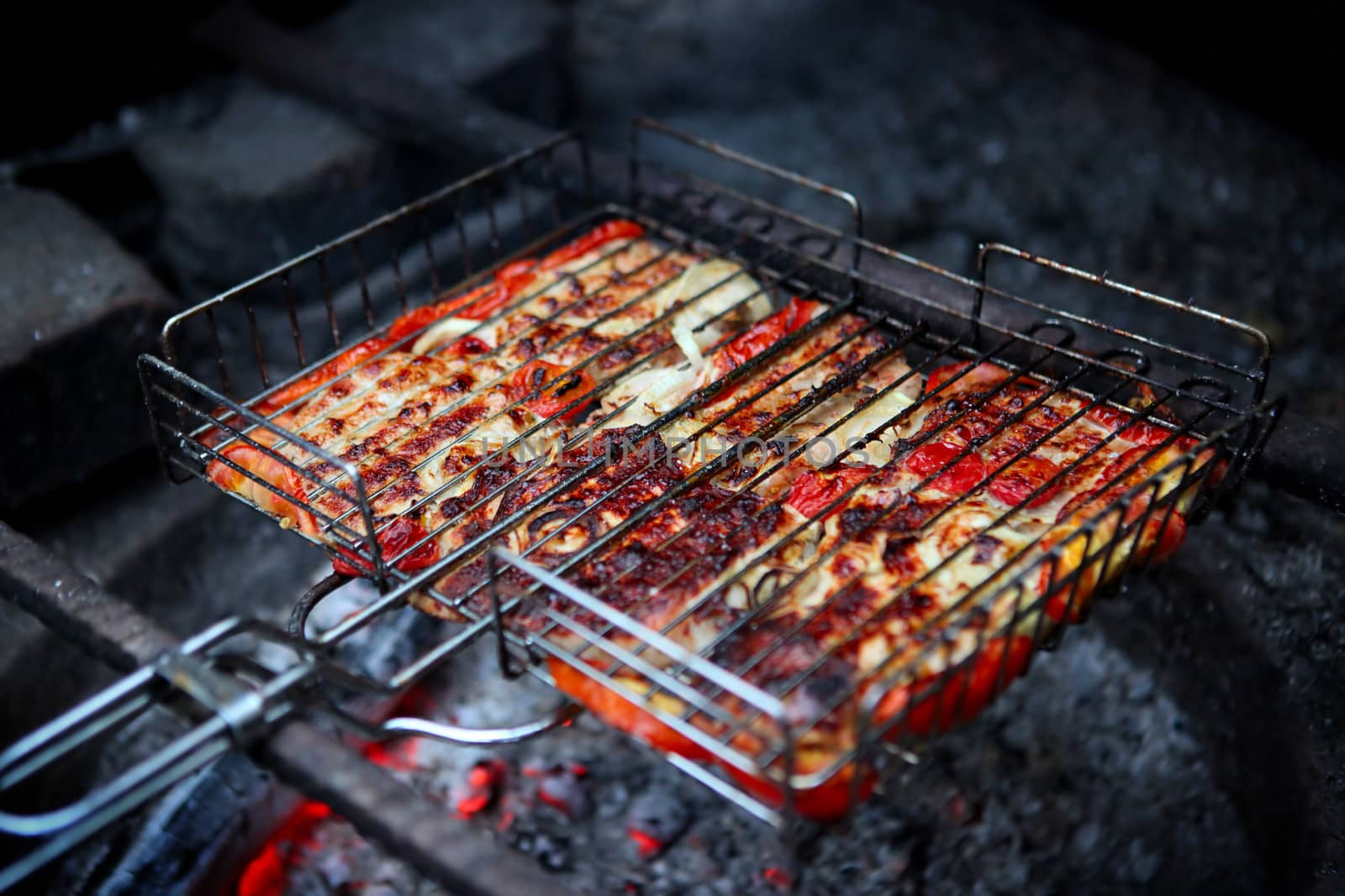 Preparation of the Roasted Meat on the Barbecue Grill