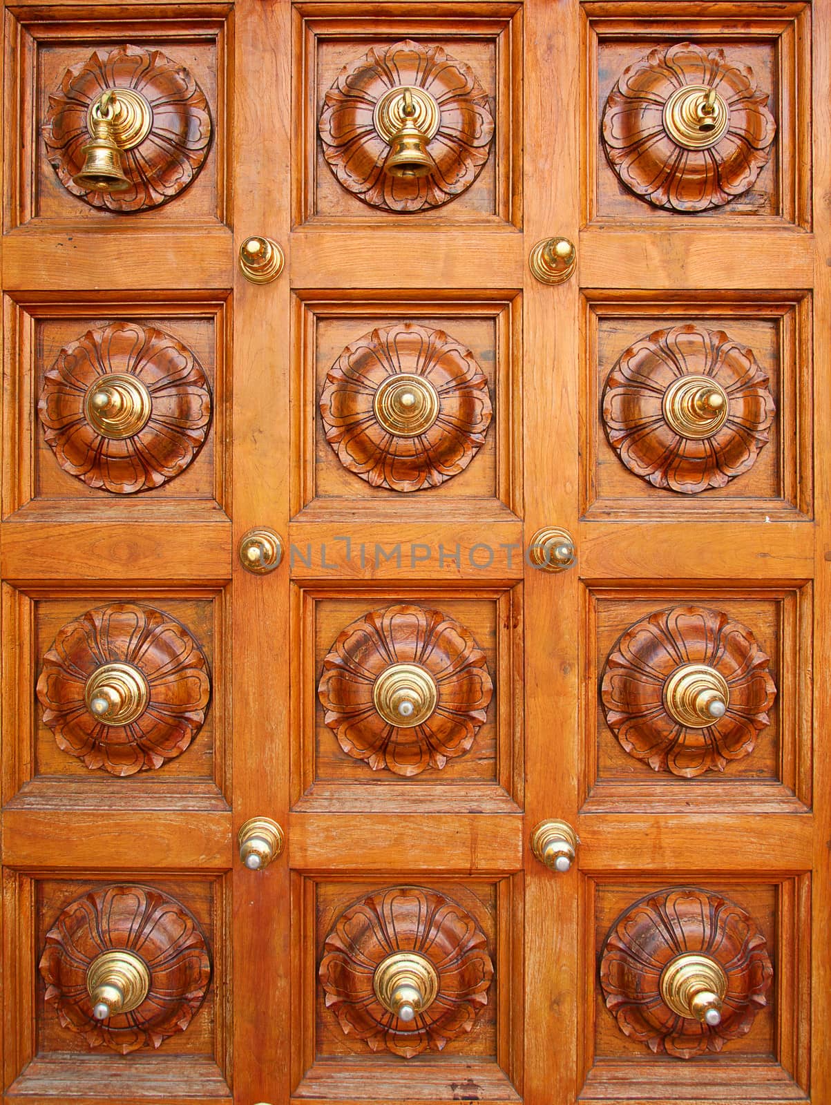 Ornated door of the hindu temple