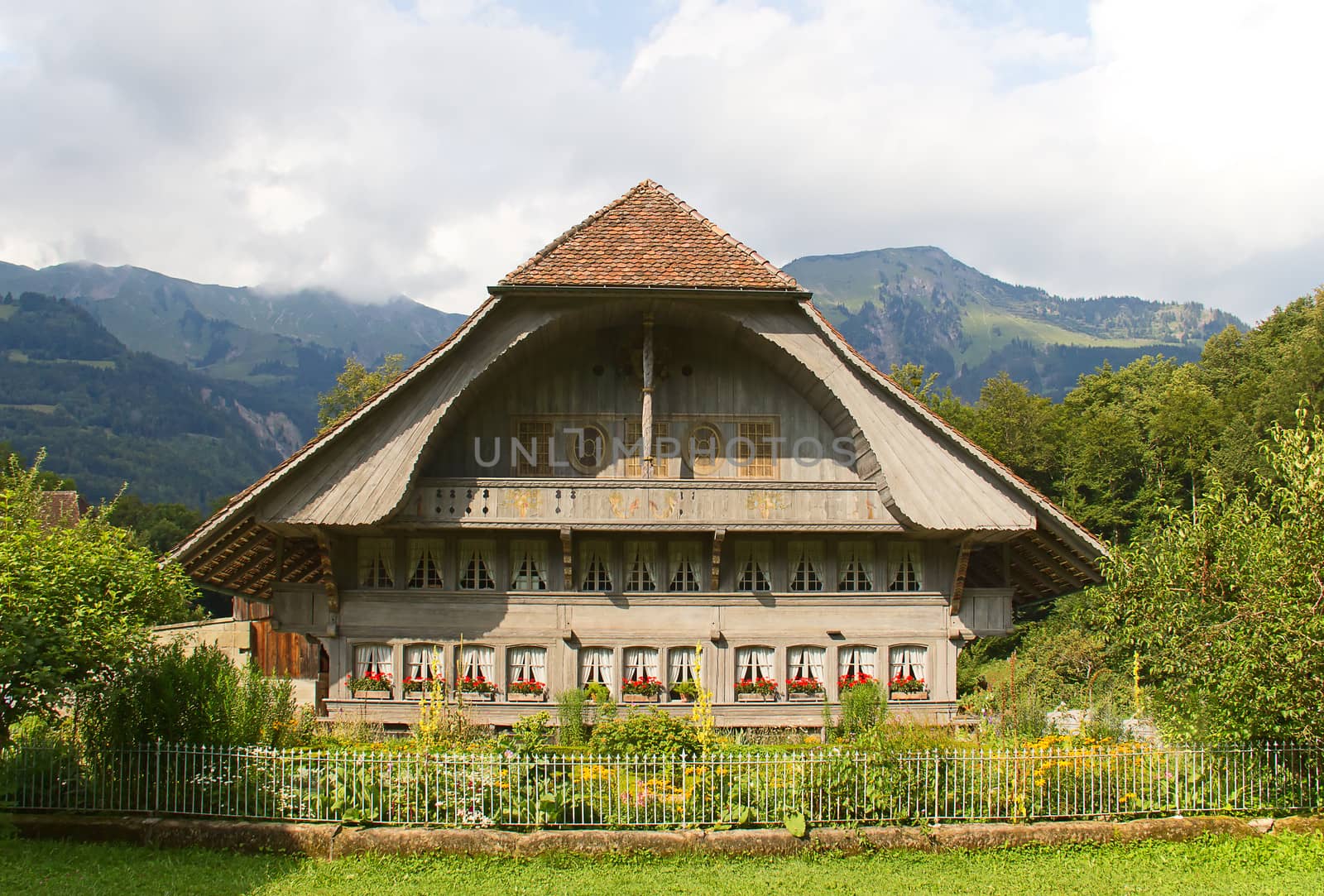 Traditional swiss farm house by swisshippo