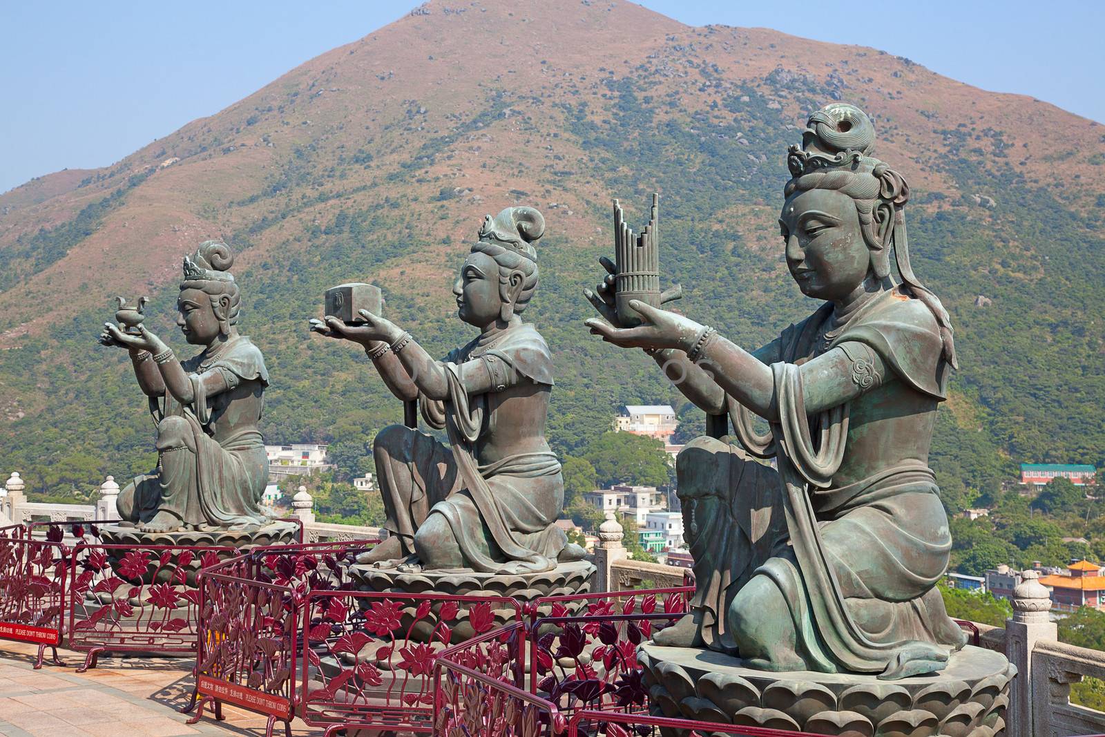 Giant Buddha complex on the Lantau island (Hong Kong)