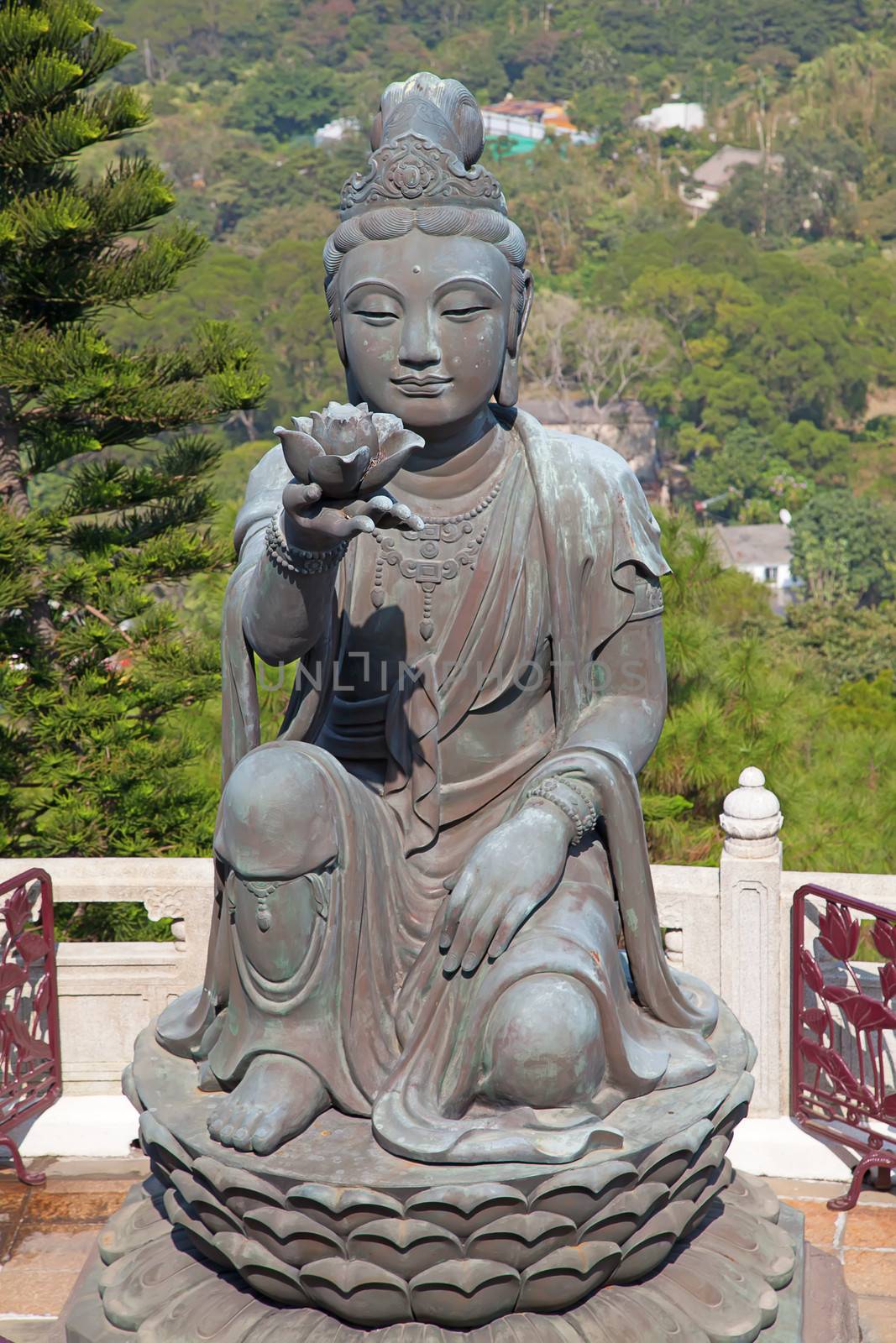 Giant Buddha complex on the Lantau island (Hong Kong)